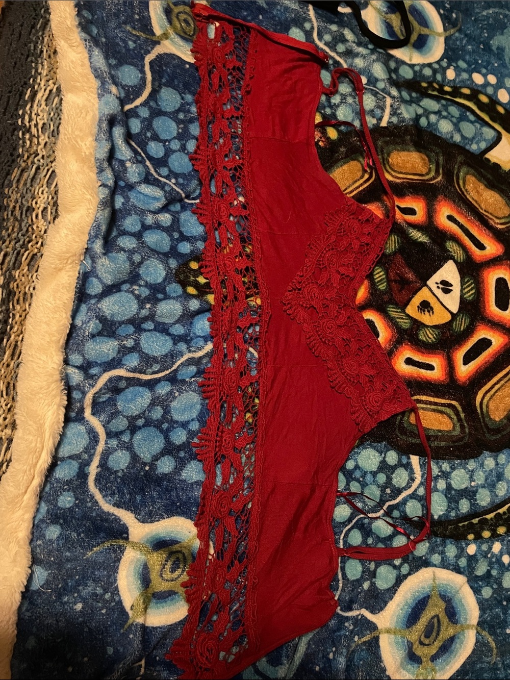 Red Lace Bralette - Women Intimates